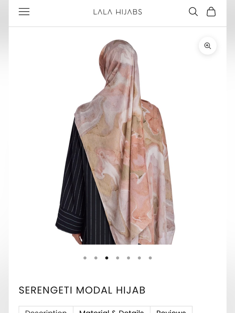 Serengeti Modal Hijab - Blush Marble